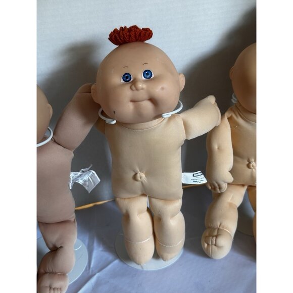 Vtg Cabbage Patch Kids Preemie Baby Dolls Lot Of 3 Has Flaws Needs TLC Paci READ - Picture 3 of 16
